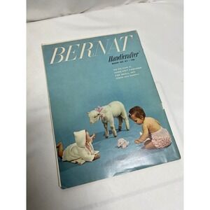 Vintage Bernat Handicrafter Book No 57 Hand Knit Fashions Infants Toddlers 1950s